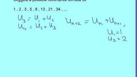 recurrence relations 1