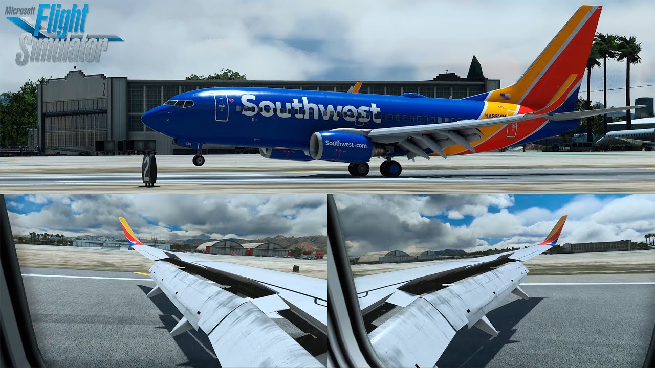 MSFS 2020 - PMDG 737 | SHORT runway landing in Burbank. - YouTube