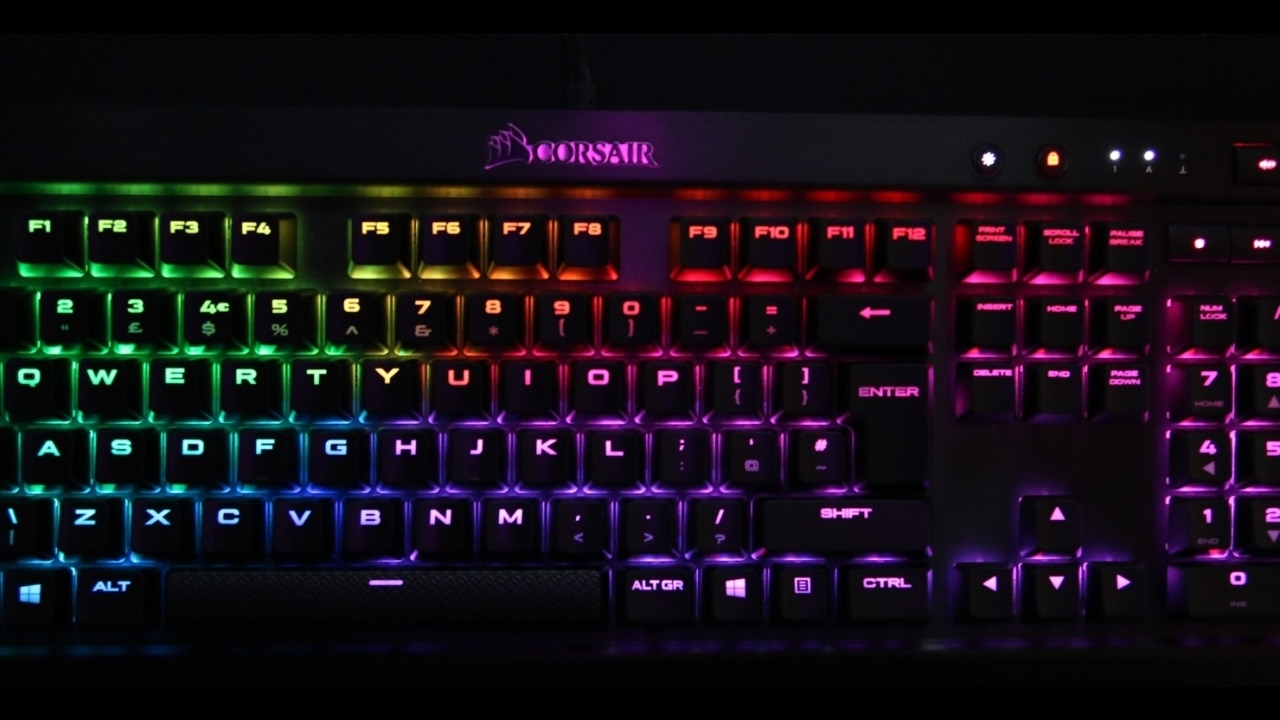 CORSAIR K70 LUX RGB ดูไฟเพลินๆ - YouTube