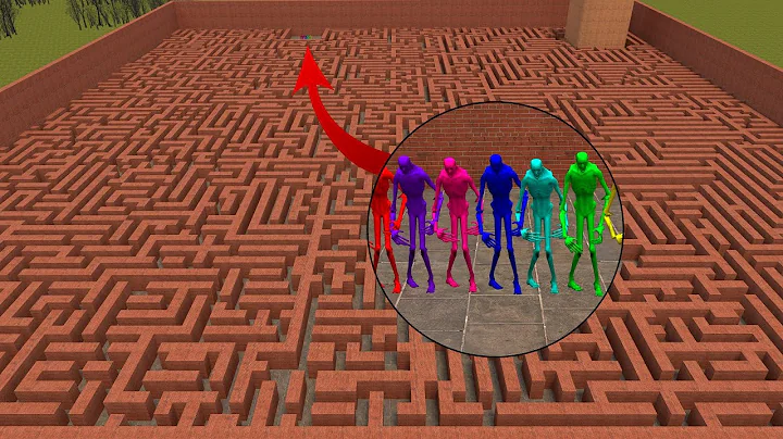 NEVER GO TO MAZE WITH RAINBOW SCP-096 In Garry's Mod