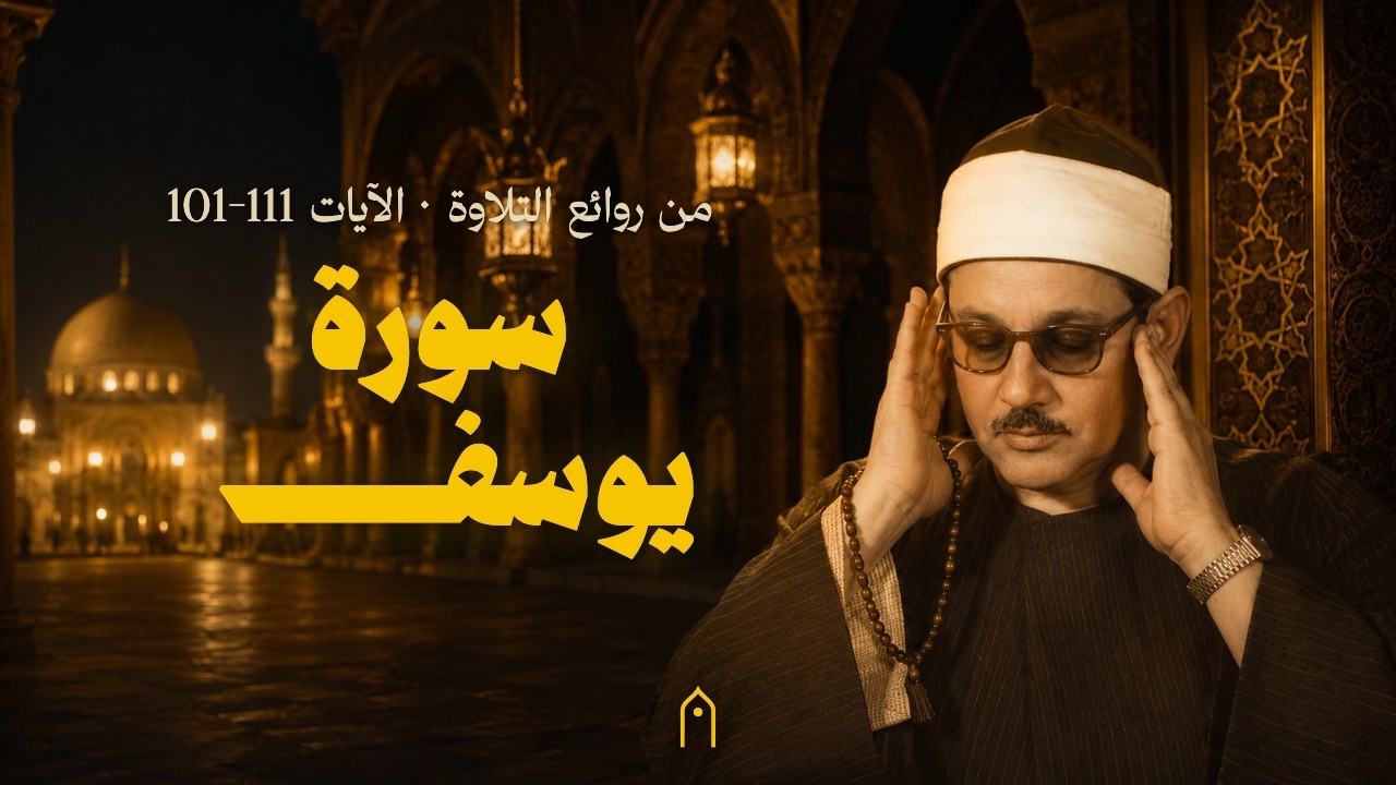 سورة يوسف الآيات ⁦101-111⁩ | تلاوة مجودة | محمود علي البنا | مكتوبة HD