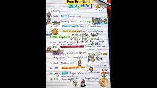 🎯GK/GS Eco Free &amp;  important notes for All EXAMS 📝l Banking  बैंकिंग।|अधिकोष ✍️📝📚✅🎯 | To the point 👉