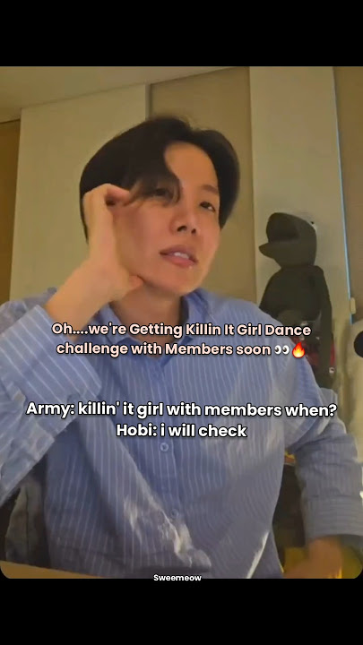 BTS KILLIN IT GIRL DANCE CHALLENGE.....👀🔥Hobi weverse Live #bts #방탄소년단