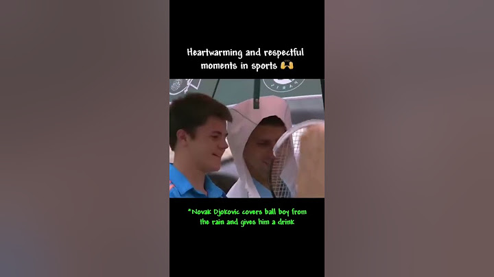 Heart warming moments in sport