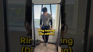 Ring training (Dip training) #training #workout
