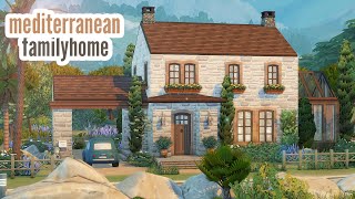 mediterranean family home \\ The Sims 4 speed build