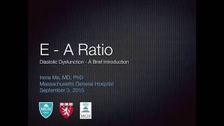 E/A Ratio and Diastolic Dysfunction