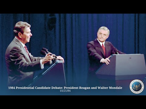 1984 Presidential Candidate Debate: President Reagan and Walter Mondale - 10/21/84