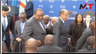 Uhuru Kenyatta Spotted in White House With Trump,Ruto,Kagame,Tshisekedi Et al on DRC Peace Deal!