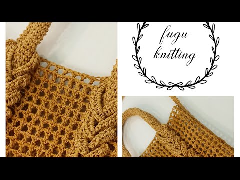 Hiçbir Yerde Yok⚡⚡Kağıt İple, Saç Örgüsü Kafes Çanta Yapımı/ Totorial crochet mini bag