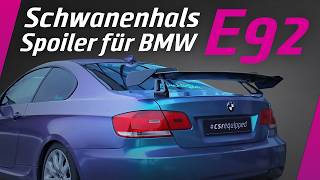 Schwanenhals Spoiler mit TTG für BMW 3er E92 | CSR-Automotive
