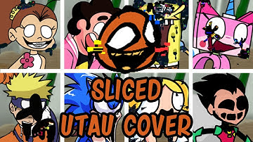 Sliced but Every Turn a Different Character Sing it (FNF Sliced but Everyone Sings) - [UTAU Cover]
