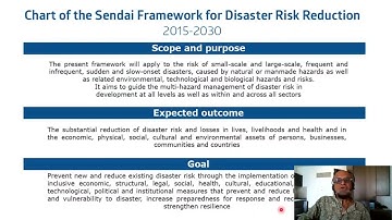 3.6 - Sustainability: Sendai Framework for Disaster Risk Reduction