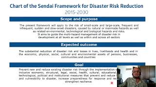 3.6 - Sustainability: Sendai Framework for Disaster Risk Reduction