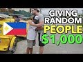 Giving RANDOM FILIPINOS ₱50,000 in DIVISORIA MANILA Madumi na ULIT?! 🇵🇭