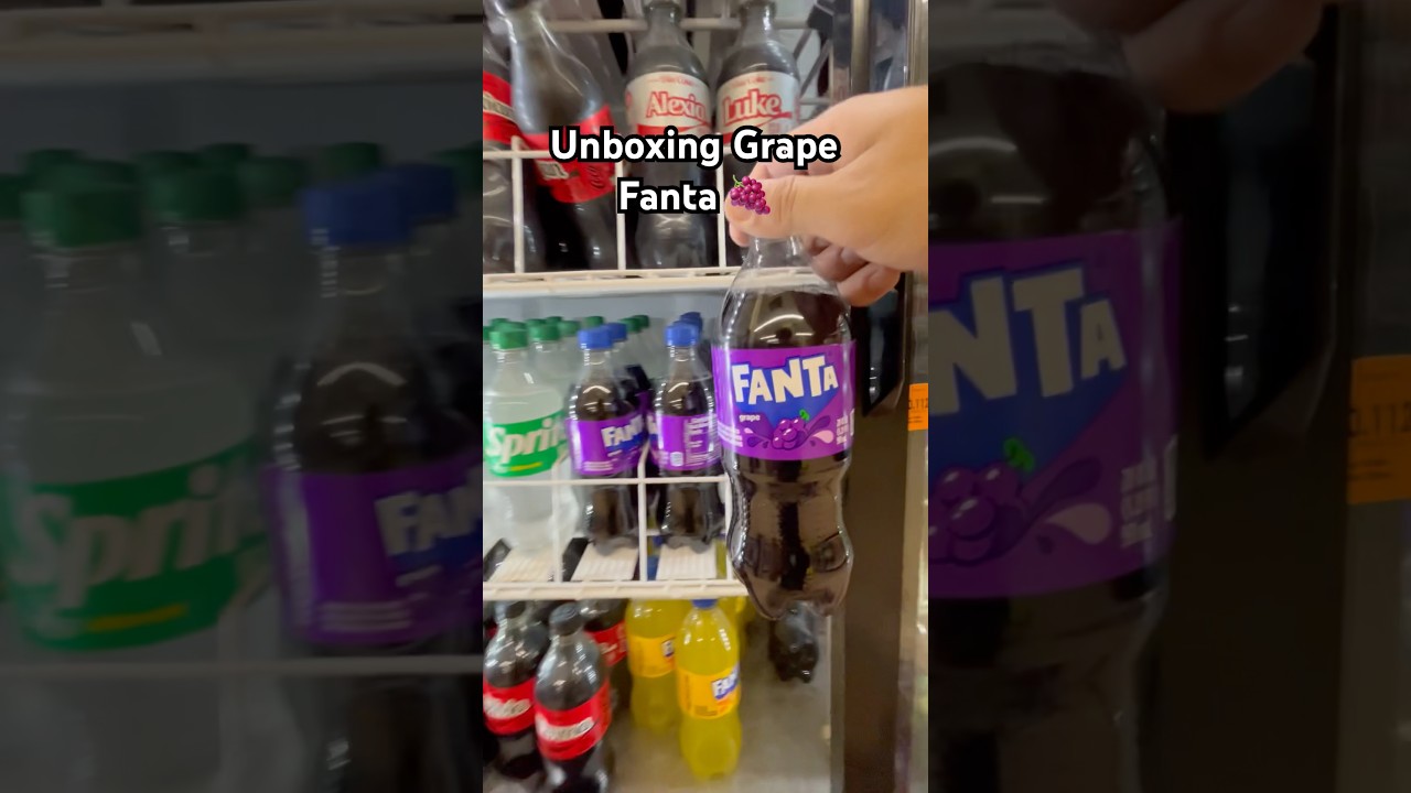 Unboxing Grape Fanta 🍇