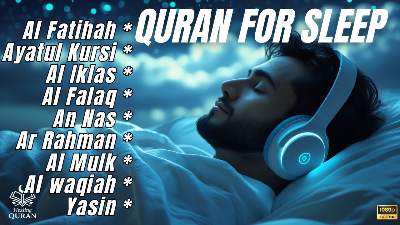 Fall Asleep Fast with Quran Recitation 😴 | Deep Sleep, Inner Peace & Serenity