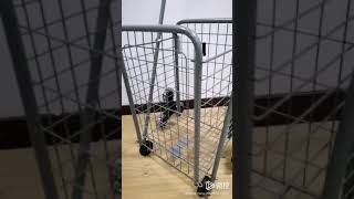 Metal stair climbing folding cart