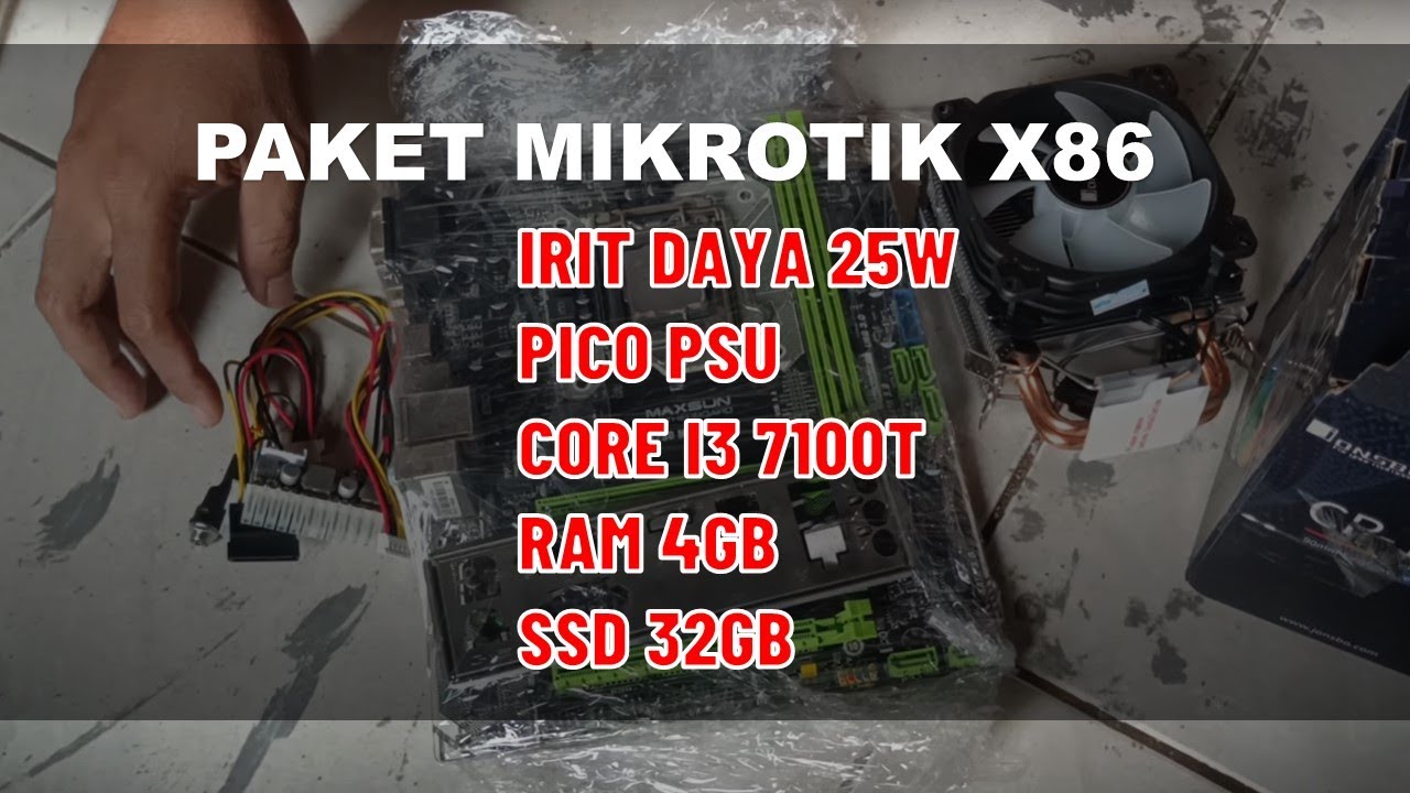 unboxing paket motherboard mikrotik x86 - YouTube
