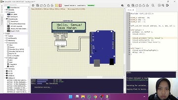 TUTORIAL ARDUINO 2023 : I2C LCD 16X2 (Simulasi Menggunakan SimulIDE)