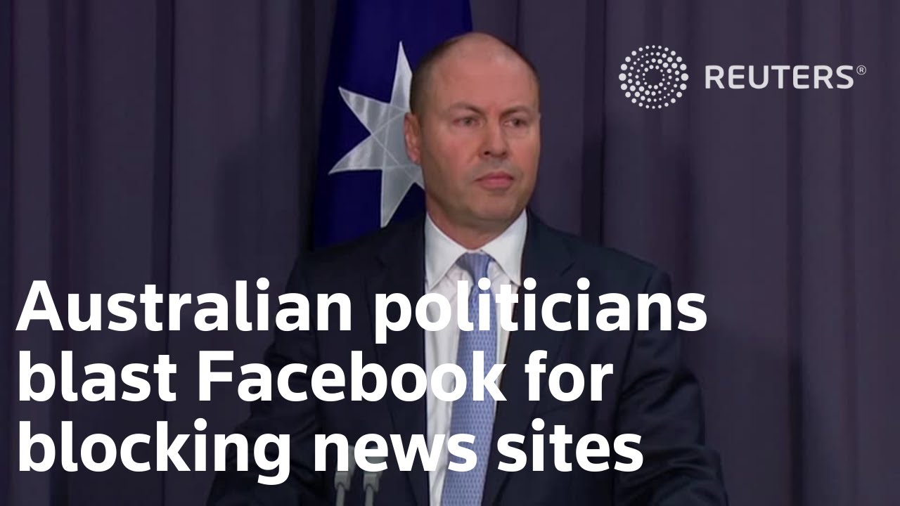 Australian politicians blast Facebook for blocking news sites