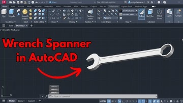 Master Wrench Spanner in AutoCAD — Full 2D & 3D Design Tutorial!