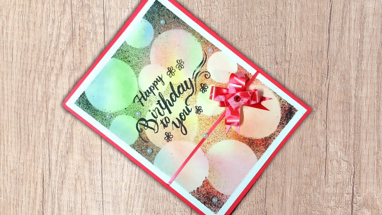 beautiful handmade birthday card idea diy birthday