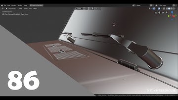 Blender 2.8 Car Modeling Tutorial - Part 86 (Wind Shield Wipers)