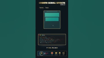 smooth scroll effect #html #css #javascript #coding #webdevelopment #webdesign