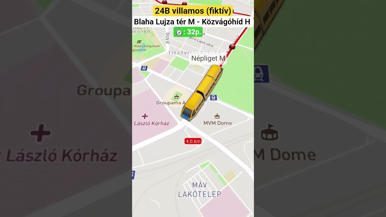 24E villamos #fikt&iacute;v #shorts #villamos #travel #transport #travelboast