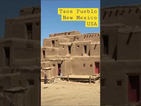 Taos Pueblo Native American Adobes New Mexico #travel