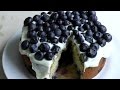 Cake with frosting & fruit How to Make recipe