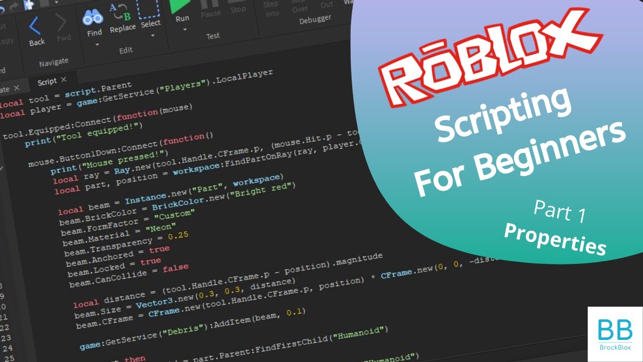 How To Script On Roblox Part 1 2020 Youtube - how to script on roblox for beginners part 1 2020 working