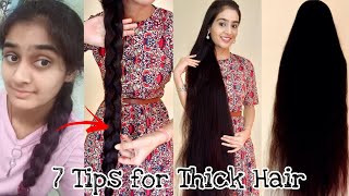 7 Tips for Thick Hair / How to get Thick Hair / घने बाल कैसे पाएं/ घने बालों के लिए बेस्ट 7 टिप्स