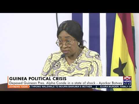 Guinea Political Crisis: Deposed Guinean Pres. Alpha Conde in a state of shock – Ayorkor (15-9-21) Guinea Political Crisis: Deposed Guinean Pres. Alpha Conde in a state of shock – Ayorkor (15-9-21)