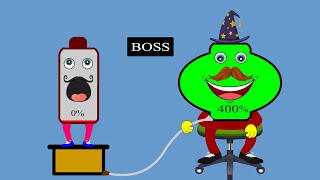 Employee VS Boss Mobile Battery Charging Animation | Fast Mew screenshot 4