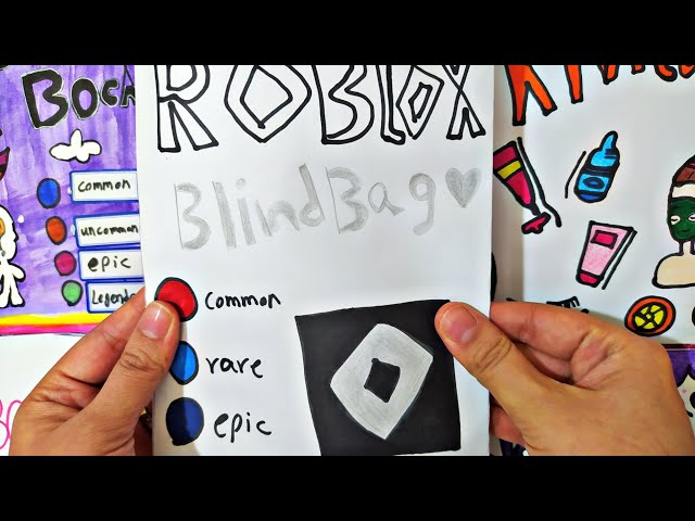 roblox blind bag 3! #roblox #blindbag #diy #craft #papercraft #papersquishy  #asmr #kpop #newjeans