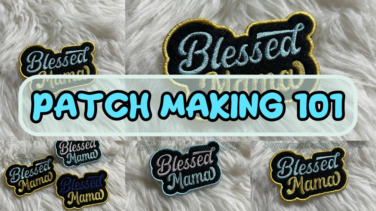 How to make an embroidery patch from start to finish - YouTube