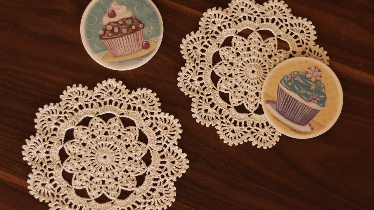 مفرش كروشيه دائري سهل وسريع | How to crochet a round easy doily