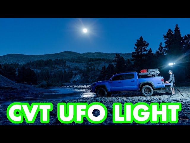 Overland Vehicle Systems UFO Solar Camping LED Tripod Light Pod w/ Speaker  (15049901)