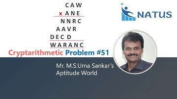 Cryptarithmetic Multiplication | Problem #51 | CAWxANE=WARANC