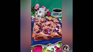 Cranberry-Nut Coffee Cake #cranberrynutcoffeecake #recipe