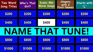 Guess the Song Jeopardy Style | Quiz #22 screenshot 4