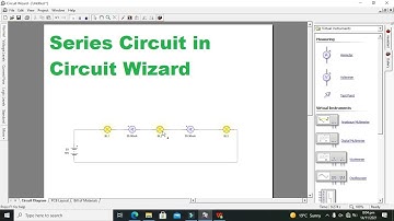 series circuit in circuit wizard | how to make a series circuit in circuit wizard