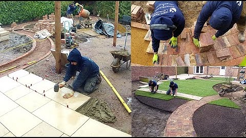 Landscaping a garden, time-lapse music video. (info in description)