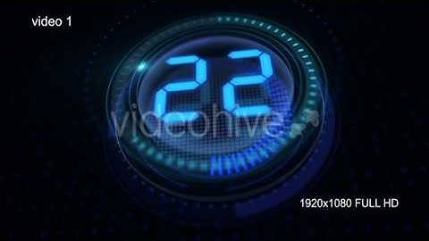 HUD Countdown Motion Graphics Animation Background