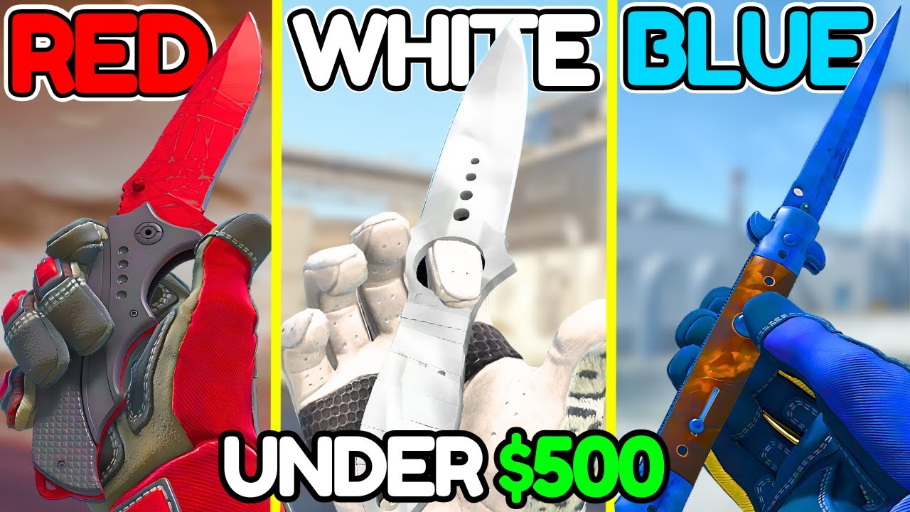 BEST BUDGET Knife & Glove COMBOS For EVERY COLOR Under $500 (CS2 KNIFE ...