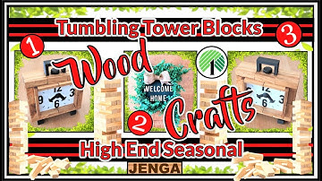 UNIQUE NEW JENGA BLOCKS DIYS & EASY AND FAST MUST TRY TUMBLING TOWER BLOCKS CRAFTS & #STEPBYSTEP DIY