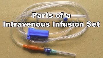 Parts of a Intravenous Infusion Set