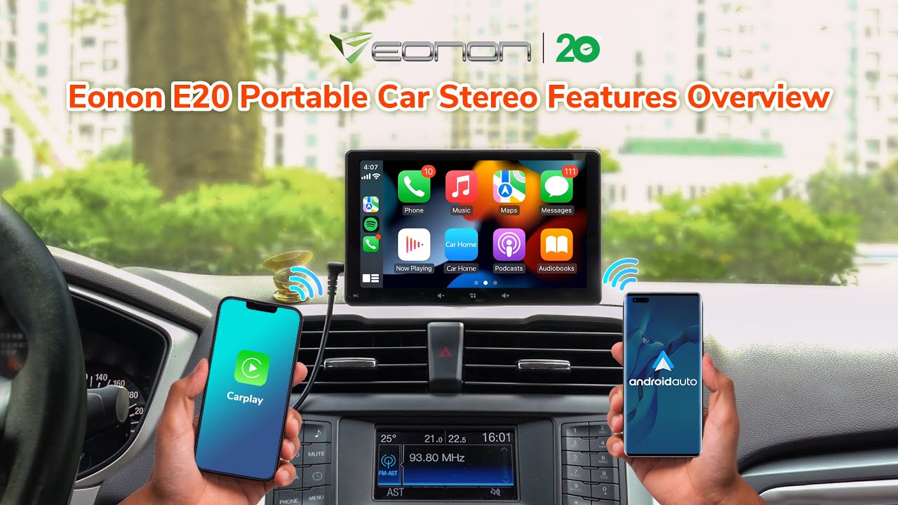 Kamera+ Wireless CarPlay Android Auto Doppel DIN Autoradio 7 QLED